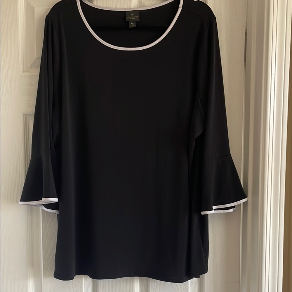 Black and White Women's Top
